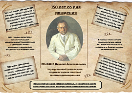 150 лет со дня рождения Н.А.Семашко